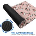 thumbnail image 6 of Long Mouse Pads for Desk,Pink Cow Bell Pattern Desk Mats on Top Of Desks, Desk Mouse Pad Extra Large with 3mm Non-Slip Base and Stitched Edge for Gaming,Office,Work,Home 35.4"x15.7", 6 of 6