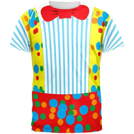 Clown Costume All Over Adult T-Shirt