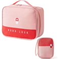 thumbnail image 1 of 2pcs First Aid Kit Empty First Aid Kit Portable First Aid Kit for Emergency Situations at Home, Office, Hiking, Camping (Pink), 1 of 4