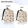 thumbnail image 3 of Naloa Leopard Print Canvas Backpack for Men Women Rucksack Casual Travel Daypack College Tote Satchel Bookbag for Teens-Medium, 3 of 7