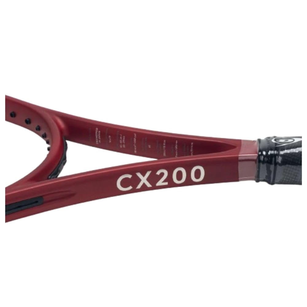 Dunlop CX 200 Tennis Racquet, Red/Black 4 1/2