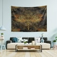 thumbnail image 4 of Golden Dragonfly Tapestry Aesthetic Tapestry Wall Hanging 60" x 51" Inches Home Decor Gifts, 4 of 6