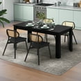 thumbnail image 4 of Gymax 63'' Dining Table Rectangular Modern Kitchen Table For 6 People Home Furniture, 4 of 9