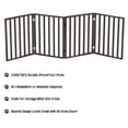 thumbnail image 3 of Petmaker Wooden Freestanding Pet Gate, 4 Panel, Brown, 24"H, 3 of 8