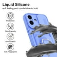 thumbnail image 6 of Designed for iPhone 16Plus Case, Liquid Silicone, Multi-Functional Card Pocket with Lanyard Strap, Adjustable Rope, Shockproof All-Round Protection, TPU Soft Phone Case for iPhone 16Plus, Purple, 6 of 8