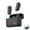 Noir, variante sur SuoKom Mini Microphone Microphone Lavalier Sans Fil 2 Mini Microphones Microphone à Revers Sans Fil pour Enregistrement Vidéo Android/IOS Entrevue Vlog Microphone Sans Fil 2 Tx+1 Rx