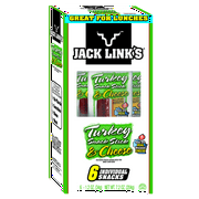Jack Link's 100% Turkey Snack Stick & Cheese 1.2oz 6 Count Multipack