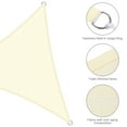 thumbnail image 6 of Yescom 4 Pack 3 Ft 97% UV Block Permeable Fabric Triangle Sun Shade Sail Heavy Duty Canopy Outdoor Yard, 6 of 9