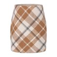 thumbnail image 3 of Aofany Fashion Women Plaid Zipper A-Line Skirt Elastic High Waist Short Skirt, 3 of 8