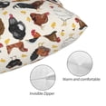 thumbnail image 3 of Kdxio Cotton Pillow Cases 20"x30" Pillowcases,Soft and Breathable Bedroom Pillow Cases-Roosters and Chickens, 3 of 8