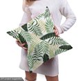 thumbnail image 5 of Ambesonne Botanical Fabric by the Yard Upholstery, Monstera Fan Palm Leaves, 3 Yards, Khaki Dark Green White, 5 of 5