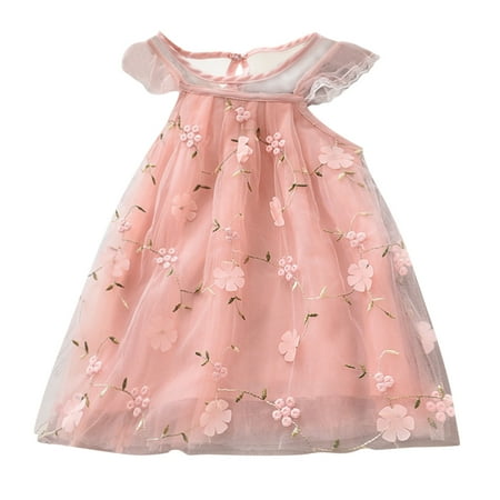 

Dresses for Teens Girls Short Sleeve A Line Short Dress Casual Print Pink 100