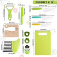 thumbnail image 4 of 13 Pieces Wooden Kids Kitchen Knife Set For Real Cooking Kid Safe Knives, 4 of 5