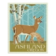 thumbnail image 2 of Ashland, Oregon, Deer and Fawn, Letterpress (1000 Piece Puzzle, Size 19x27, Challenging Jigsaw Puzzle for Adults and Family, Made in USA), 2 of 4