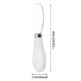 thumbnail image 3 of Butter Spreader Knife, 5.1 Inch Stainless Steel Butter Knife with Ceramic Handle Cheese and Spreader Kitchen Gadgets for Cheese Jams Jelly Peanut, Knives, 3 of 6