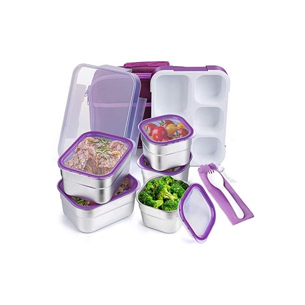 Stainless Steel Kids Bento Lunch Box Leak Proof BPAFree School Lunch
