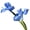 Dark Blue, variant on bestolf Artificial Iris Flower 2 Heads Faux Silk Flower Bouquet Long Stem Fake Iris Flowers for Floral Arrangements Table Centerpiece Party Wedding Decor