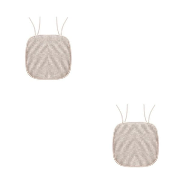 Wosthever Vida colorida con disponibles Cojines de asiento de algodón con memoria para un estilo personalizado con memoria espesada marfil 40 * Marfil 40*40cm 2Conjunto