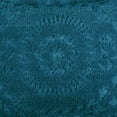 thumbnail image 3 of Better Trends 26"x 26" Euro Pillow Sham 100% Cotton Pillow Cover Medallion Design Machine Washable (Teal) Rio Collection, 3 of 4