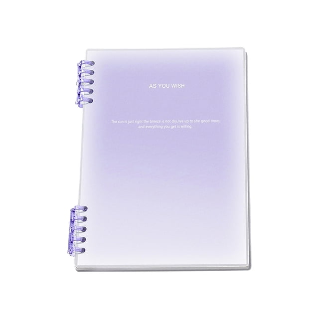 Gradient Loose Leaf Notebook, Small Detachable Notebook, Spiral Journal Notebook – College Ruled Notebook, 5.83x8.26 inch Lined Spiral Notebook With Plastic Cover For Work, Note Taking, Journaling