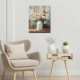 thumbnail image 3 of HFDF Rustic Vintage Floral Canvas Wall Art for Bathroom Farmhouse Daisy Vase Paintings Wall Decor Flower Nature Plant Wall Art for Living Room Bedroom Office Decor, 12x18inch Framed, 3 of 7