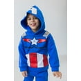 thumbnail image 2 of Marvel Avengers Captain America Toddler Boys Fleece Pullover Hoodie and Pants Outfit Set Toddler to Big Kid, 2 of 5