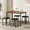 Brown, variant on VECELO 5-Piece Dining Table Set with 4 Stools, 43.3" Rectangular Kitchen Table & Chairs Sets, Space-Saving Pub Dining Set for Living Room, Breakfast Nook, Apartment, Brown