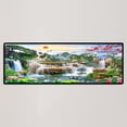 thumbnail image 3 of 5D bricolaje taladro completo diamante pintura cascada jardín cruz puntada arte bordado, 3 of 9
