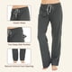 thumbnail image 2 of U2Skiin Paquete De 2 Pantalones De Pijama Para Mujer, Pantalones De Pijama Suaves Y Cómodos Para Mujer, Pantalones De Pijama Ligeros Para Dormir Para Mujer (Negro/Gris Oscuro Mel. M), 2 of 4