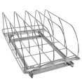 thumbnail image 5 of LYNK PROFESSIONAL® Slide Out Cutting Board, Cookie Sheet, and Baking Pan Organizer - Lifetime Limited Warranty - Pull Out Kitchen Cabinet Organizer - 14 inch wide x 21 inch deep -Extra-Large Chrome, 5 of 7