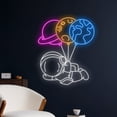 thumbnail image 2 of Handmadetneonsign Planet Balloon Astronaut Neon Sign, Flying Astronaut Led Sign, Spaceman Led Light, 2 of 5