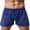 Blue, variant on Men's Hollow See Through Shorts Drawstring Loose Lounge Pants Swim Shorts Cover Up Boxer Trunks