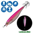 thumbnail image 2 of Señuelo Pesca Luminoso Anzuelos Calamar Anzuelo Artificial Cebos Jigging () Rosa, 2 of 4