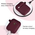 thumbnail image 4 of Funda para Airpods Filoto Silicone Burgundy para Airpods 2 y 1, 4 of 6
