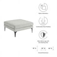 thumbnail image 4 of Modway Evermore Metal and Upholstered Fabric Ottoman in Light Gray, 4 of 7