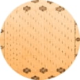 thumbnail image 1 of Ahgly Company Indoor Round Solid Orange Modern Area Rugs, 7' Round, 1 of 4