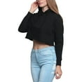 thumbnail image 6 of G-Style USA Women's Long Sleeved Crop Top Hoodie LH13118 - Black - 2X-Large, 6 of 8
