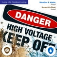 thumbnail image 4 of High Voltage Keep Off Sign, OSHA Danger Sign, 24x36 Corrugated Plastic, 4 of 7