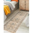 thumbnail image 2 of Keen Home Design Machine Washable Area Rugs with Non-slip Backing, Ideal for Hallway, Living Room, Bedroom, Kitchen and Laundry Room, Vintage Moroccan and Low Pile Rug - ( 2'6'' x 7'), 2 of 9