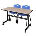 thumbnail image 2 of Regency Kobe Flip Top Mobile Training Table with 2 Stackable M Chairs, 2 of 2