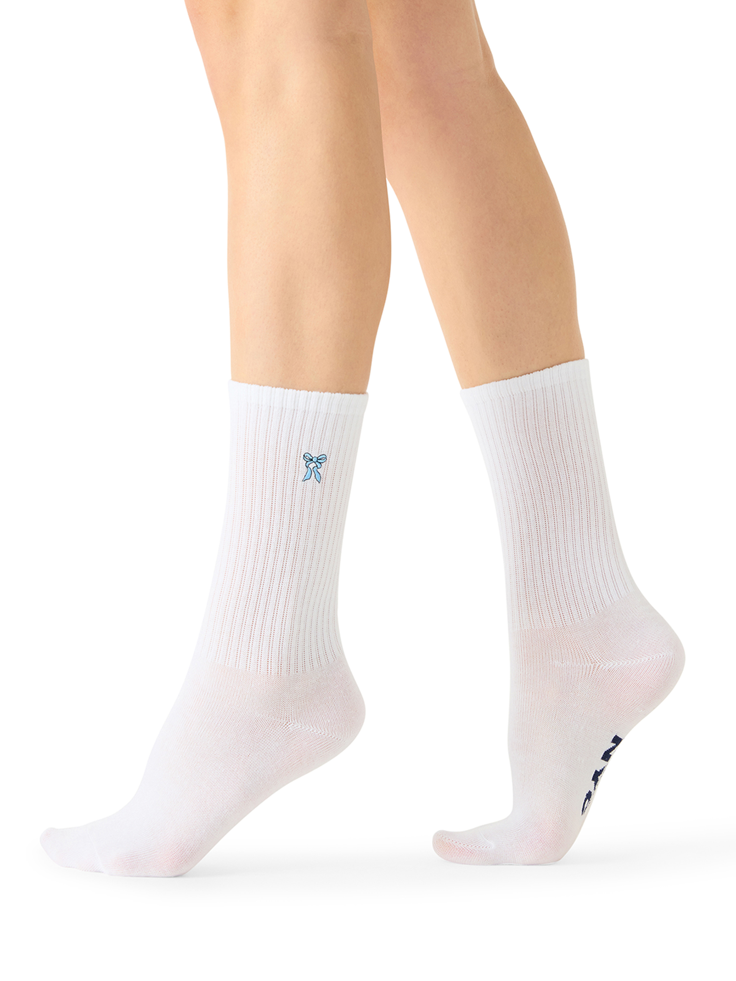 Madden NYC Women's Crew Socks, 4-Pack, Fits Shoe Size 5-10