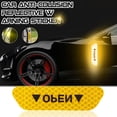 thumbnail image 2 of Reflective Car Door Stickers - 4Pcs, High Visibility - Yellow Design, Anti-Collision - for Night Driving, 300m Distance, Easy Install, 2 of 7