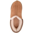 thumbnail image 6 of SNUGRUGS Mens Genuine Full Sheepskin Slip On Bootie Slippers - Chestnut - US 8, 6 of 7
