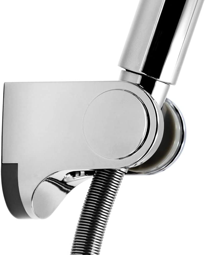 Universal Adjustable Fixed Mounted Shower Head Holder Chrome ABS