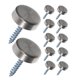 thumbnail image 5 of Houderco 12Ud Tapas Decorativas De Tornillos Para Espejo De Acero Inoxidable Color Plateado Reforzado, 5 of 8