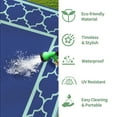 thumbnail image 6 of DEORAB 9'X12' Outdoor Rug Clearance Waterproof Patio Mat Reversible Plastic Camping Carpet,Royal Blue & Blue Green, 6 of 6