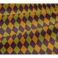 thumbnail image 5 of oneOone Viscose Jersey Chocolate Brown Fabric Argyle Check Fabric For Sewing Printed Craft Fabric By The Yard 60 Inch Wide, 5 of 5