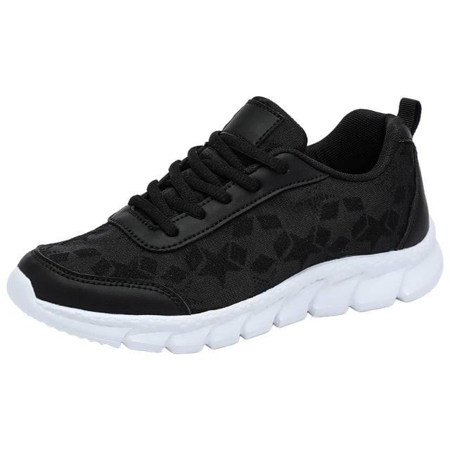 Guttear Running Shoes Women Arch Support Non Slip Work Shoes Breathable Knit Upper Lightweight Shoes
