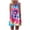 B, variant on Wedding Guest Dresses Women Vintage Boho Summer Sleeveless Beach Printing Short Mini Dress Mini(B,S)