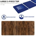 thumbnail image 5 of VIVO Rustic Vintage Brown 71x36 inch Universal Tabletop for Sit Stand Desk Frame, 5 of 8